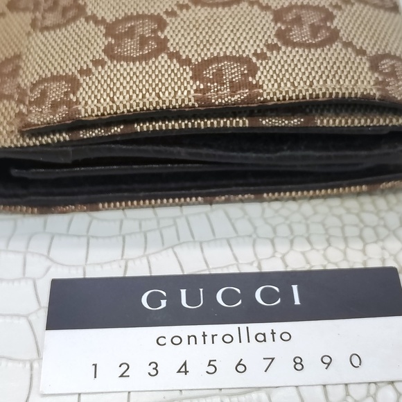 Very Rare Beautiful GUCCI GG Canvas Horsebit Continental Long Flap Wallet - Picture 7 of 16